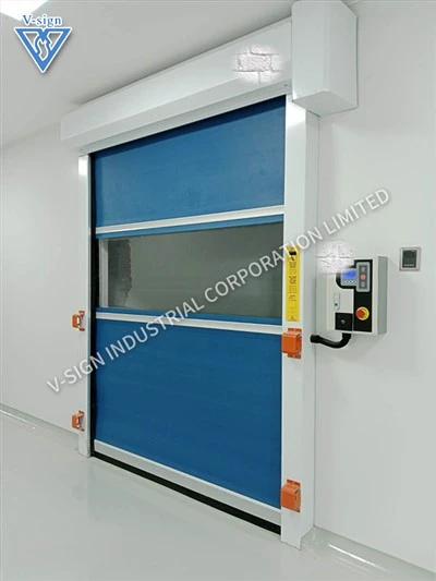 Como lubrificar as partes móveis de uma porta de sala limpa?